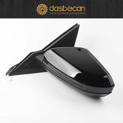 Miniatura 5 de Dasbecan Espejo de puerta lateral izquierdo del conductor Compatible con Honda Civic 2016-2021, vidrio de potencia sin calefacción, plegable manual,