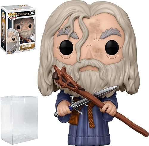 Miniatura 7 de POP El Señor de los Anillos - Gandalf The Grey Funko Pop! Figura de vinilo (paquete con funda protectora compatible con POP Box), multicolor, 3.75