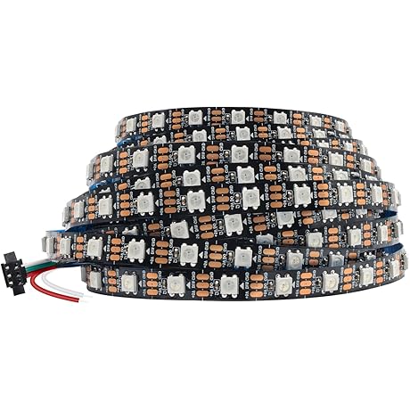 DreamColor 16.4FT WS2812B 5V Addressable RGB LED Strip Lights