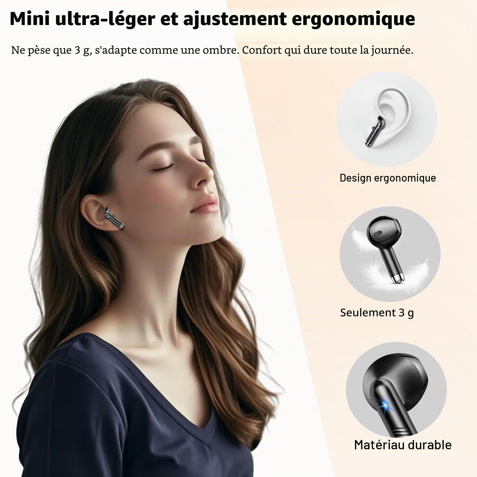 Drsaec 2026 Ecouteurs Bluetooth 5.4 sans Fil 56H avec APP