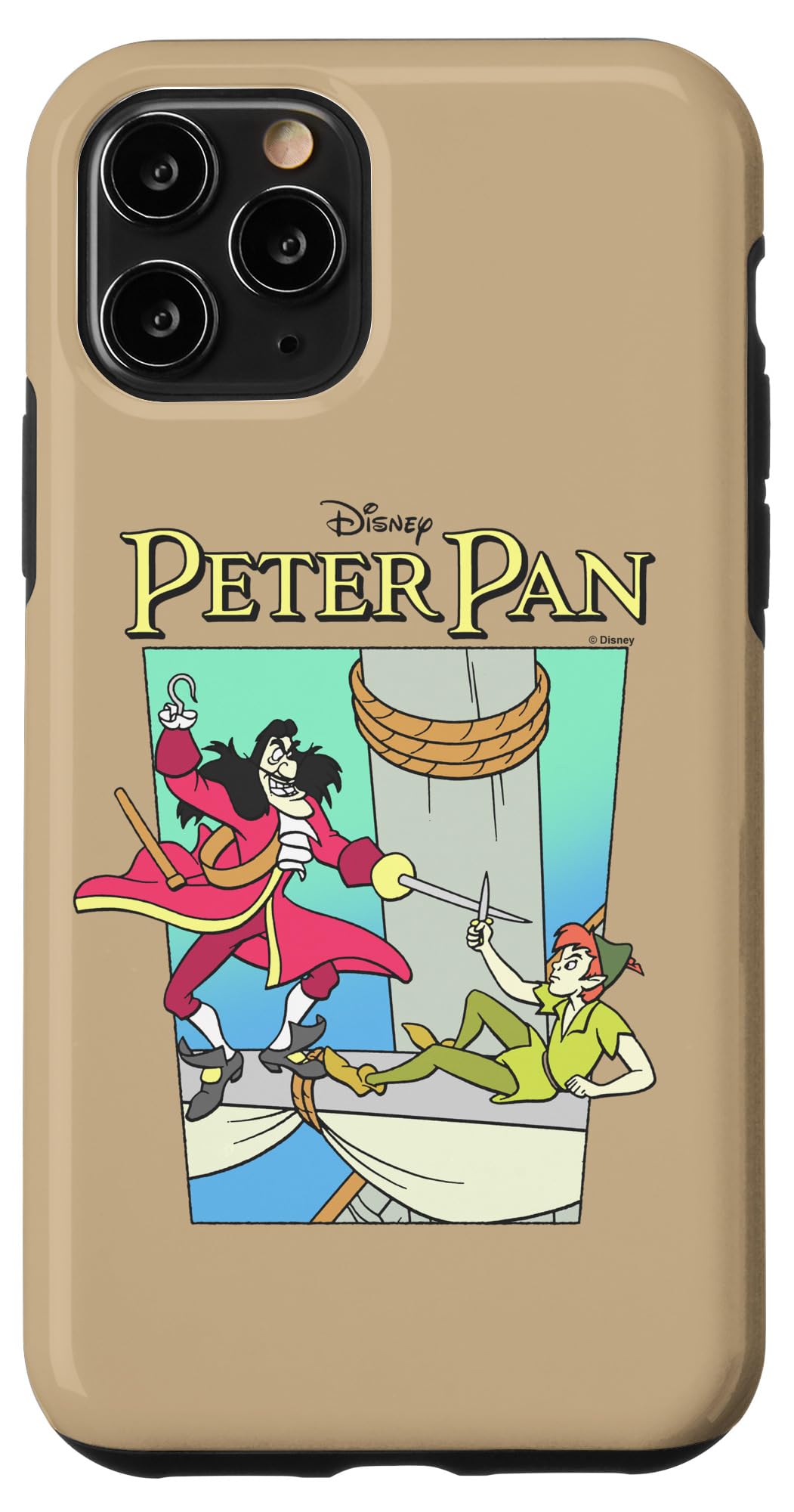 Coque iPhone 11 Pro Disney Peter Pan et Capitaine Crochet design coloré - 4