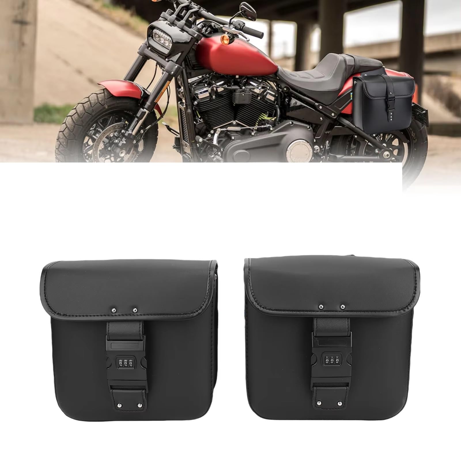 Borse Laterali Per Moto Universali 7,4 Litri Portaoggetti Per A Prova Acqua Borsa Posteriore Bagagli Accessori Sacche Moto