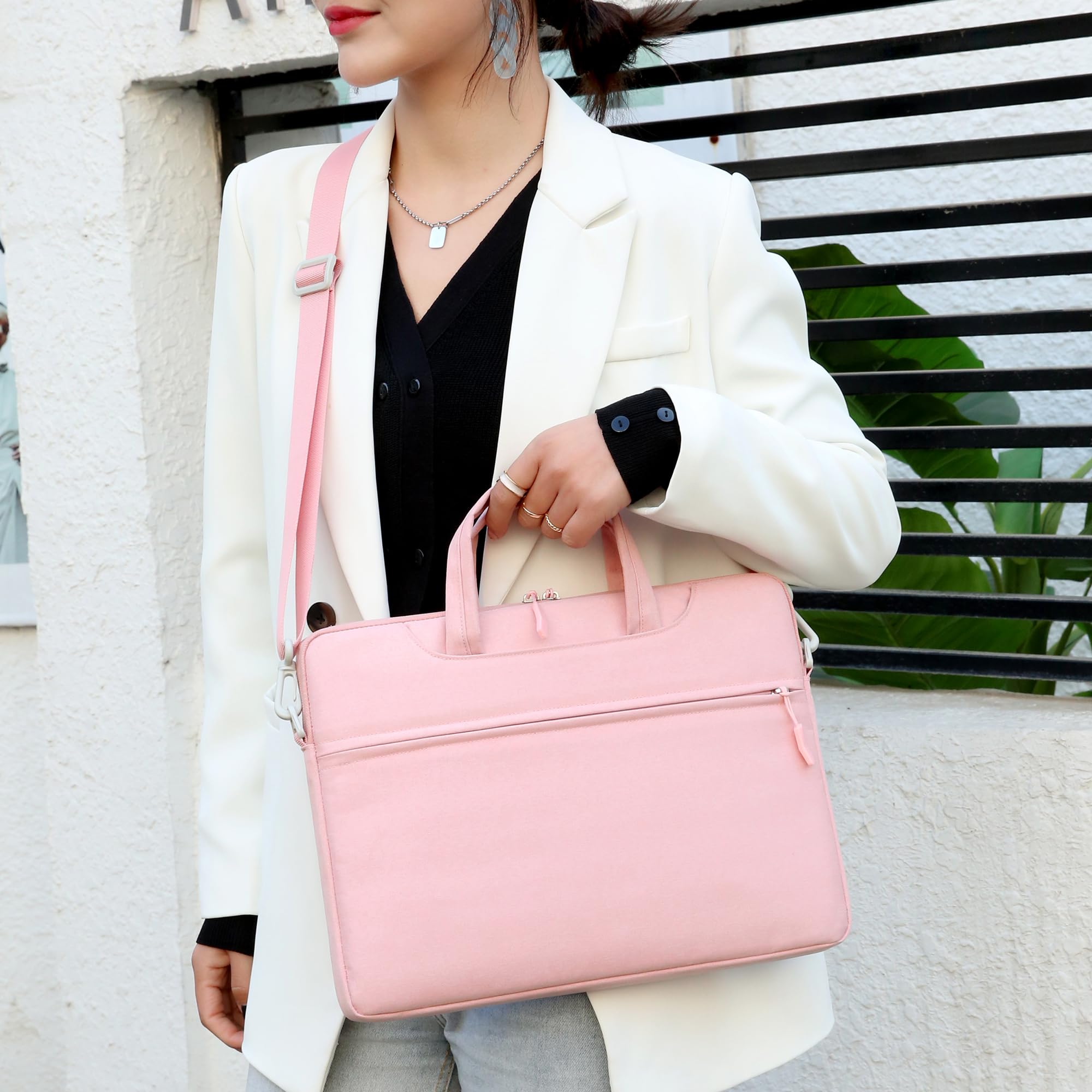 Borsa per PC Portatile 15,6" Pollici Zaino Laptop Custodia Notebook Rosa Z29