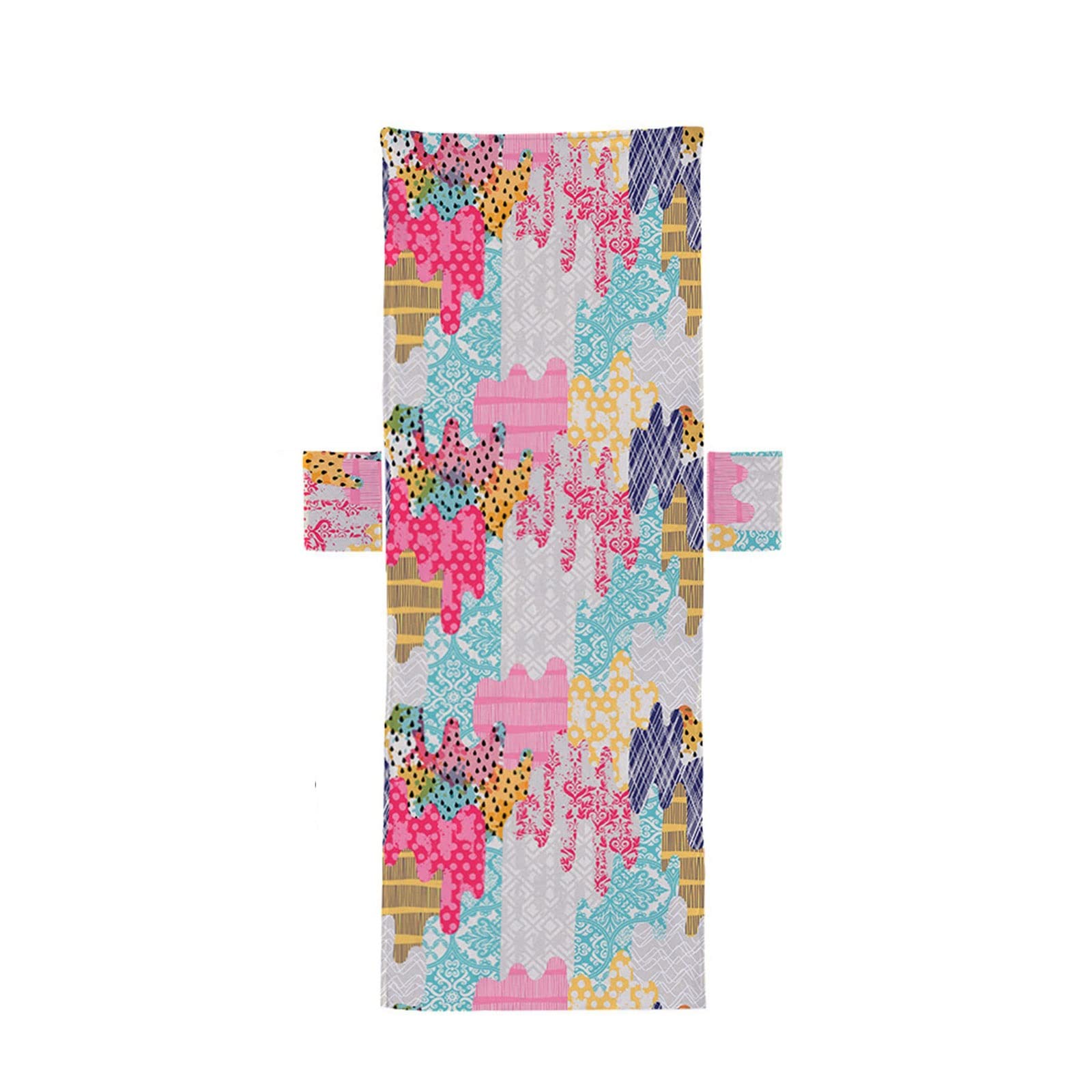Funda plegable para silla de playa, jardín, piscina, tumbona, con bolsillo de almacenamiento, elemento de verano, toalla de playa (B)