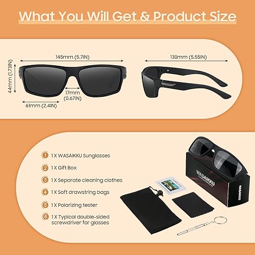 Miniatura 4 de Gafas de sol deportivas polarizadas para hombres y mujeres, para béisbol, ciclismo, conducción, pesca, golf, con protección UV400