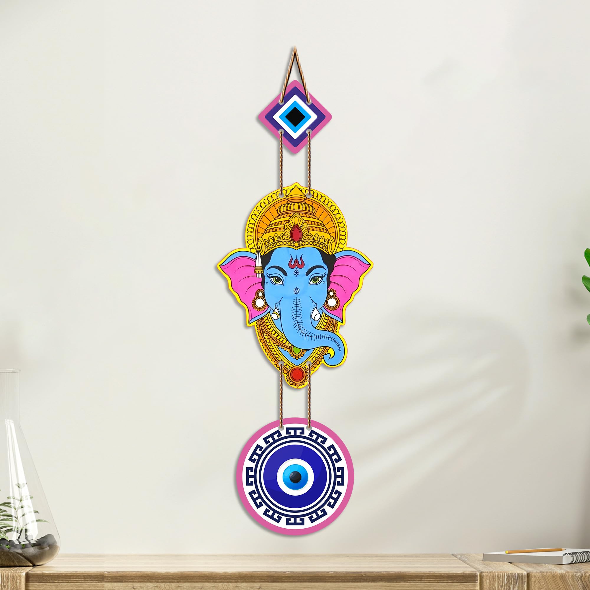 Lord Shiva Evil Eye Wall Hanging - Spiritual Home Decor -14