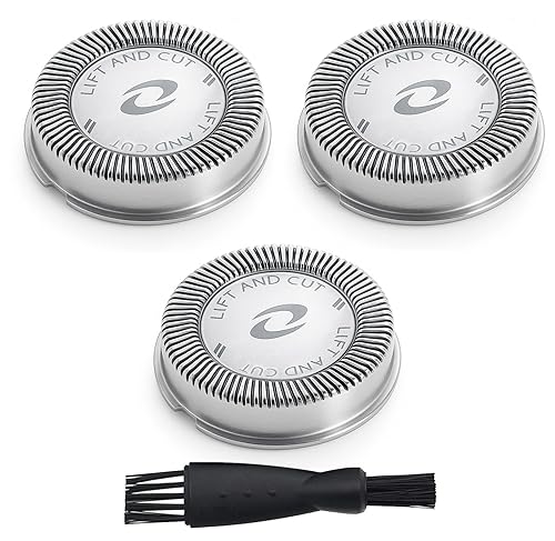 Poweka HQ56 - Cabezales de afeitadora de repuesto compatibles con Philipss Norelcos HQ55 HQ56 HQ3 HQ4 HQ6