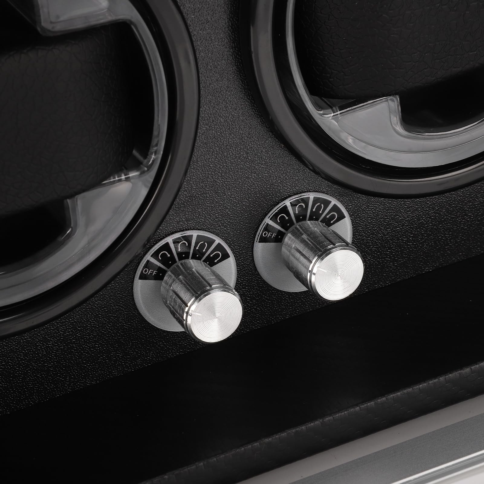 Asixxsix Zegarek Winder, 5 regulowanych ustawień 10dB Ultra ciche samo nawijające się pudełko na zegarki z oświetleniem LED i inteligentną redukcją szumów, do zegarków mechanicznych