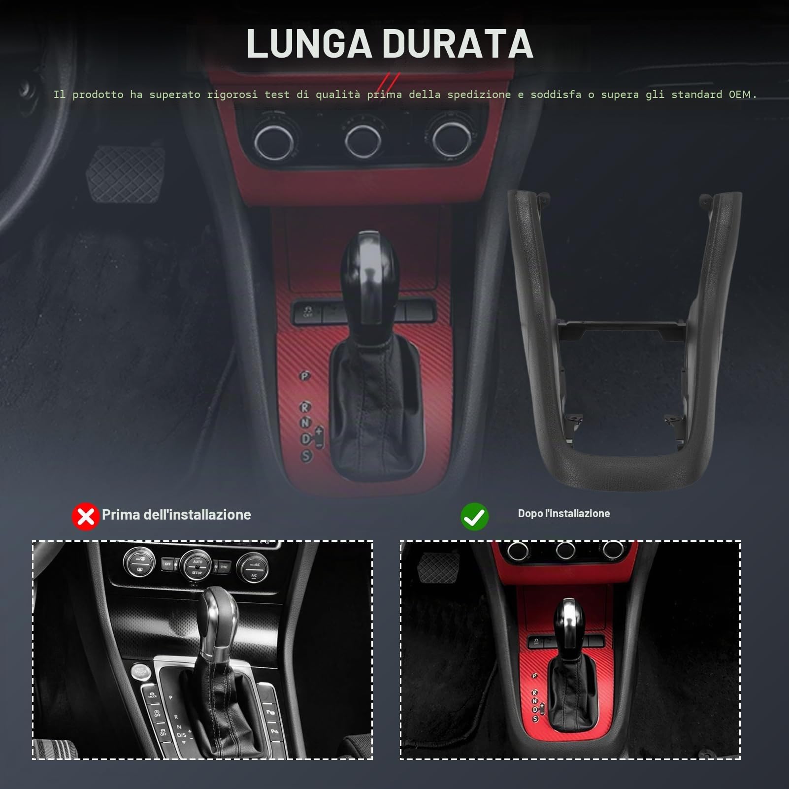 Pannello centrale per console per Golf 6 MK6 2008-2013 5K0863680