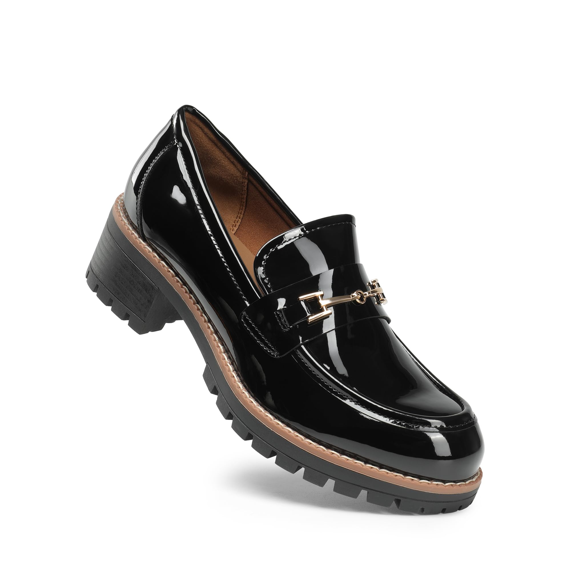 DREAM PAIRS Mocassini da Donna, con Plateau, Comodi, Slip-on, Eleganti, Casual, Mocassini