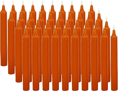 Miniatura 8 de Raajsee - Juego de 40 velas naranjas 4" de altura, velas cónicas mini sin aroma - Perfectas para brujería, rituales, hechizos, oración, meditación,