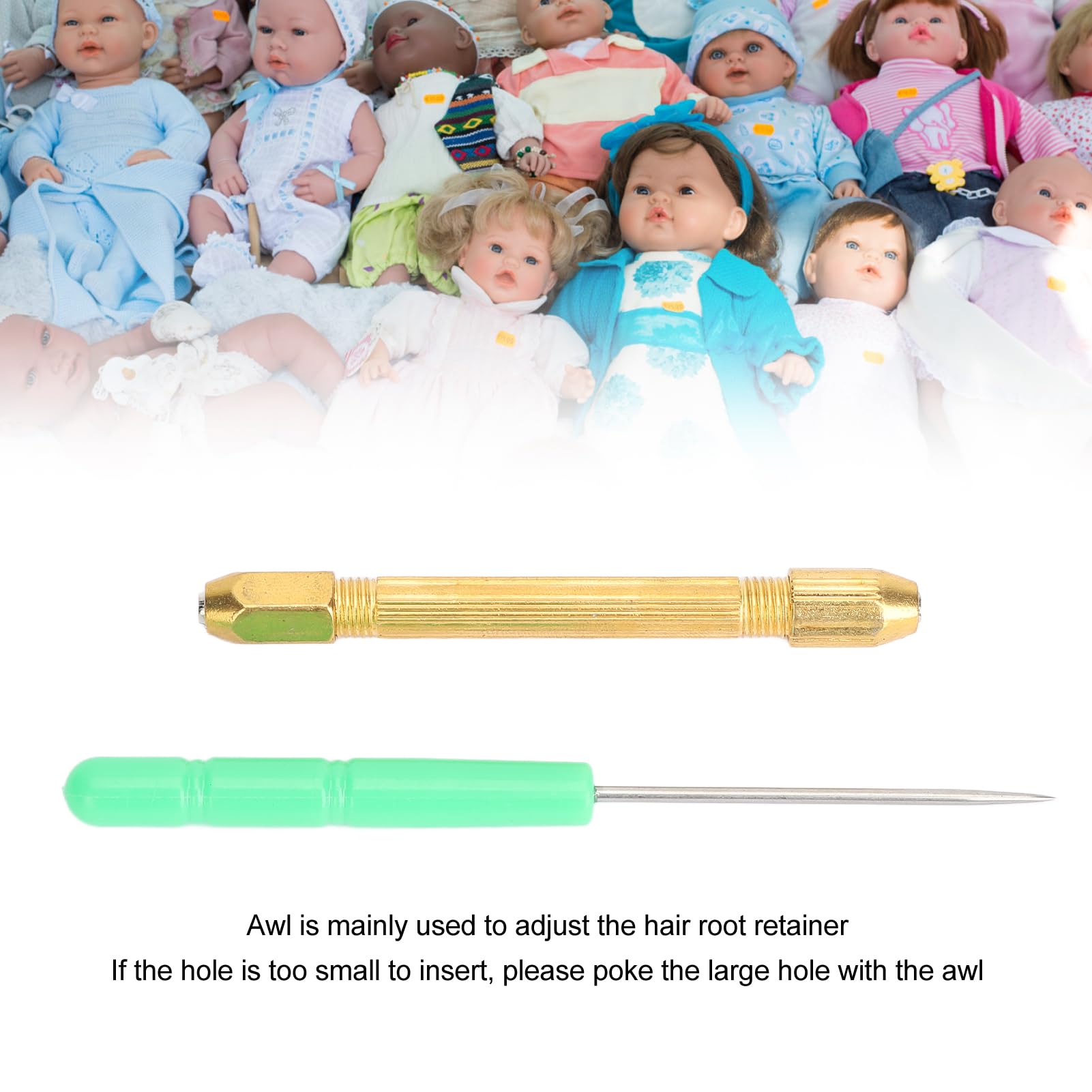 Soporte para Herramientas de Enraizamiento de Pelo de Muñeca con Agujas, Suministros de Bricolaje para Hacer Pelo de Muñeca, Herramientas para Hacer Pelo de Muñeca, Regalo para
