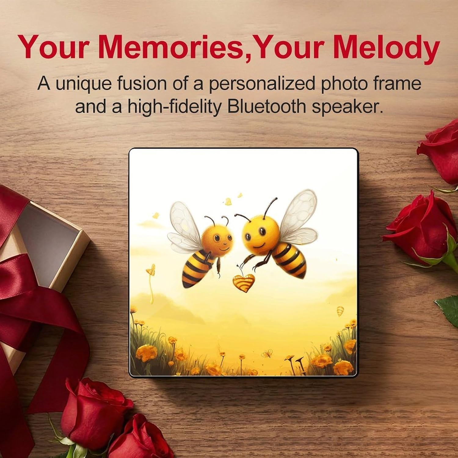 Music Fridge Magnet, Acrylic Magnetic Bluetooth Speaker MP3 Player image 5