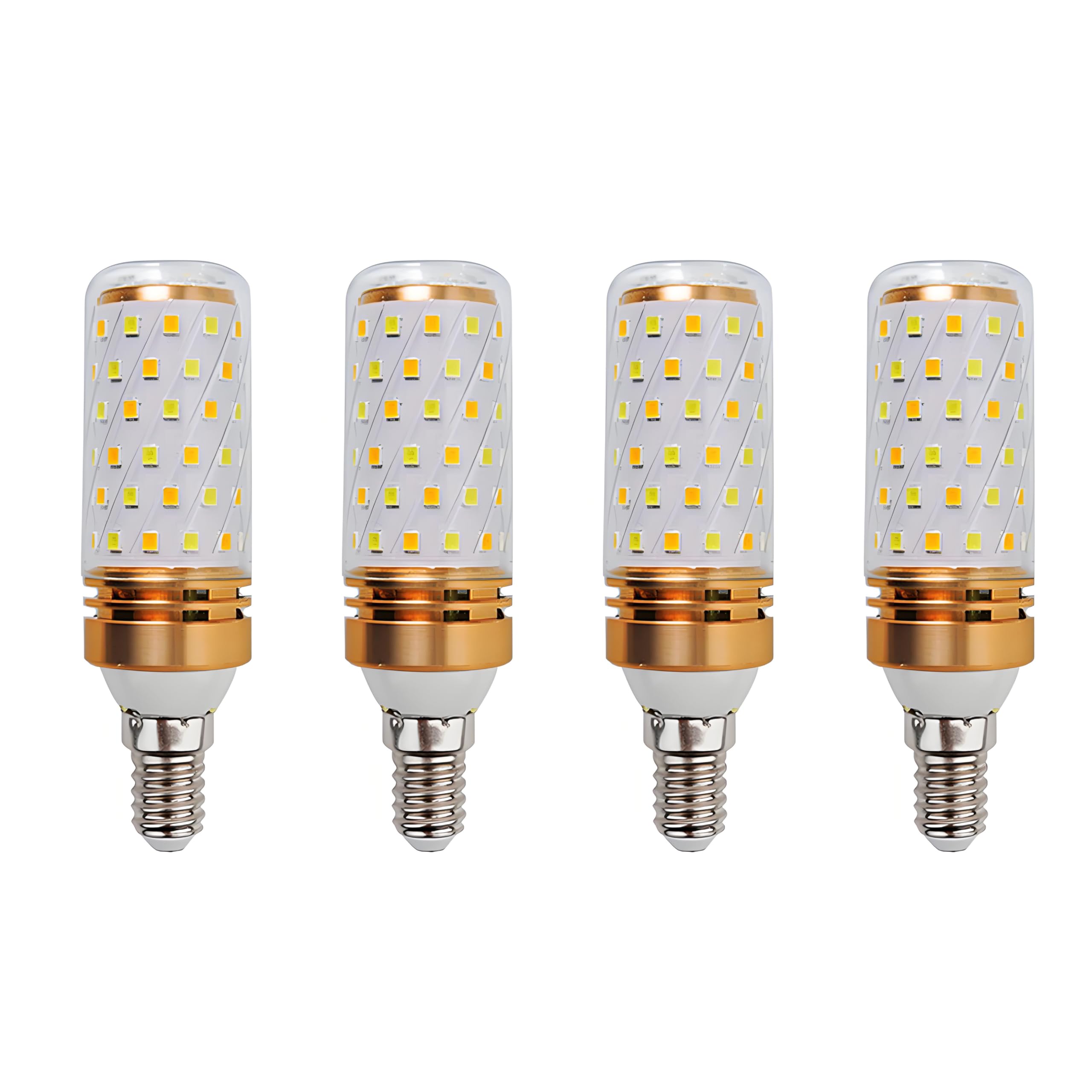 HUAMu E14 LED Corn Light Bulb 9W NaturalWhite 4000K 950LM, 175-265V, 100W Halogen Bulbs Equivalent, Small Screw LED Corn Bulbs SES Ceiling Bulb, Not Dimmable, 4 PCS