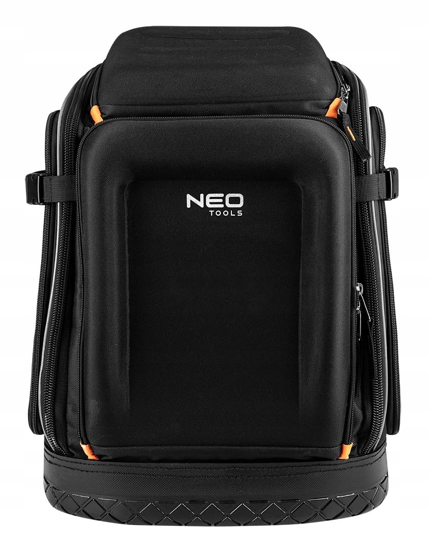 NEO TOOLS Mochila para herramientas (20 l), bolsillos para accesorios | Mochila de herramientas con base de goma, resistente con refuerzo, para electricistas, fontaneros