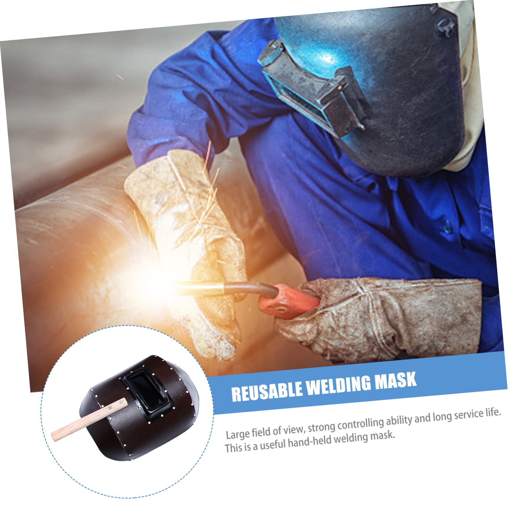 WOONEKY 2 Maschere Di Saldatura Portatili Con Materiali Ad Alta Resistenza Maschera Di Saldatura Riutilizzabile Casco Di Saldatura Con Blocco Automatico