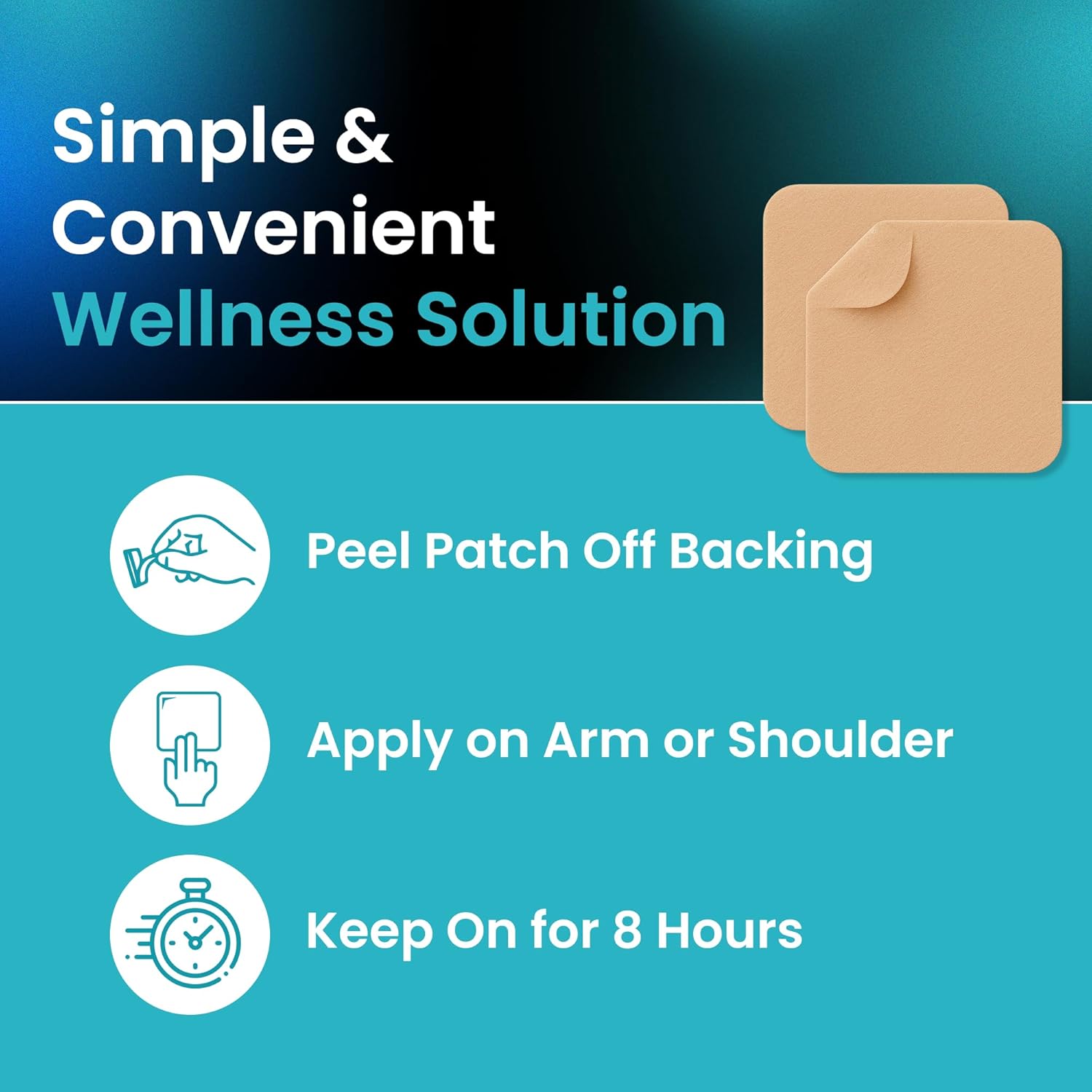 VIORY NAD Patches for Women & Men | NAD+ Patch for Energy & Healthy Aging | with CoQ10 & Nicotinamide | 60 Day Supply - Image 4