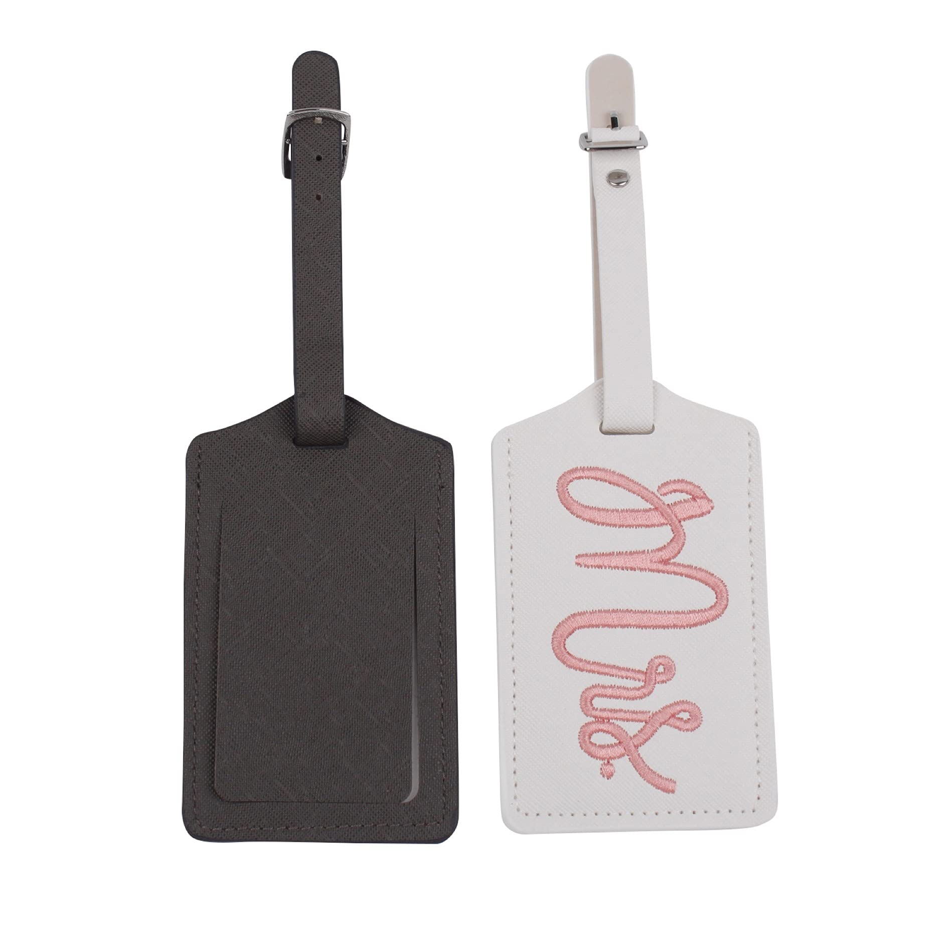 Étiquettes de bagage Mr et Mrs, 2 pièces, pour valise, mariée, marié
