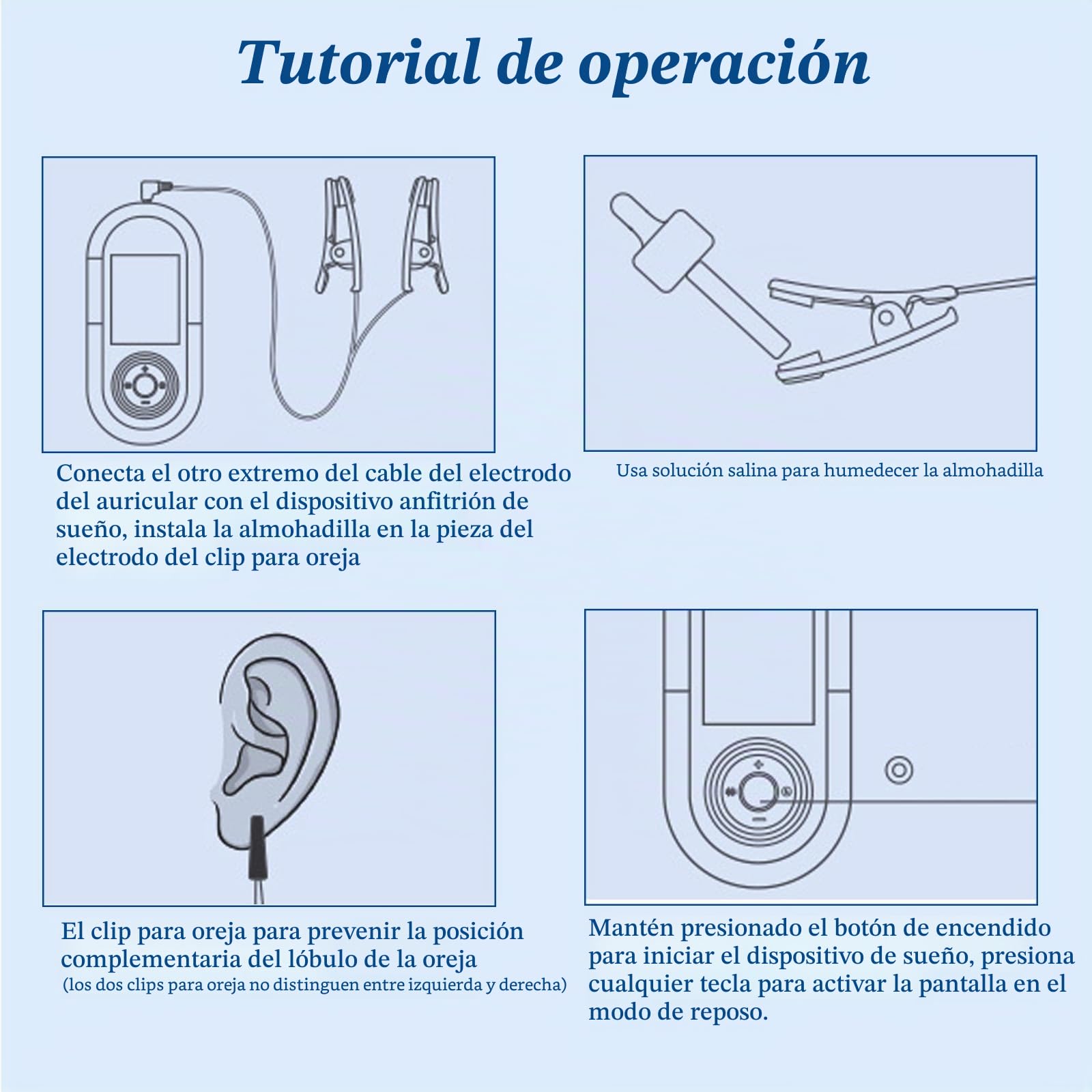 Dispositivo de ayuda para dormir avanzado, dispositivo de estimulación del nervio vago con clips para las orejas, 3 modos y 9 niveles de ajuste para el sueño, reduce la ansiedad, alivia la fatiga