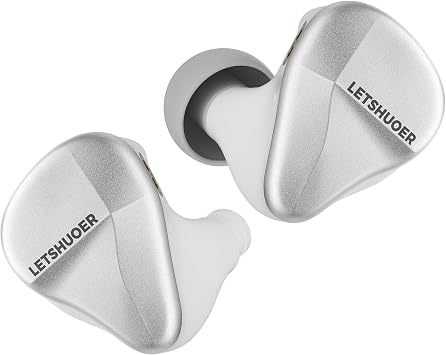 Letshuoer Cadenza4 10mm Beryllium Coated1DD+3Knowles BA Hybrid 4 Drivers HiFi in-Ear Monitors Earphone, Wired Earbuds with Detachable 0.78mm 2Pin Copper Cable for Musician Audiophile Studio DJ Stage