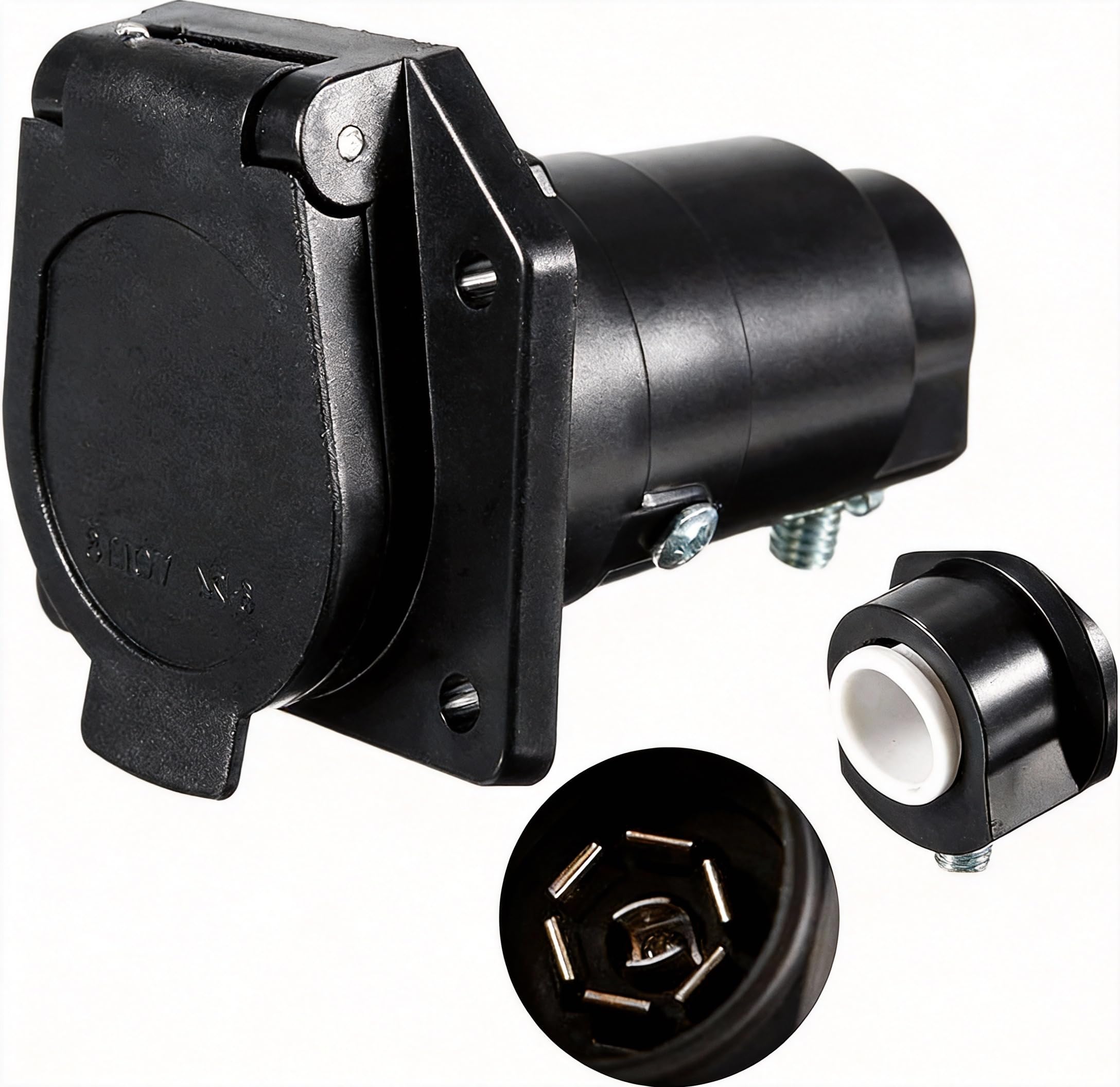 Snapklik.com : NEW SUN Premium 7 Way Trailer Socket, 7 Pin RV Blade ...