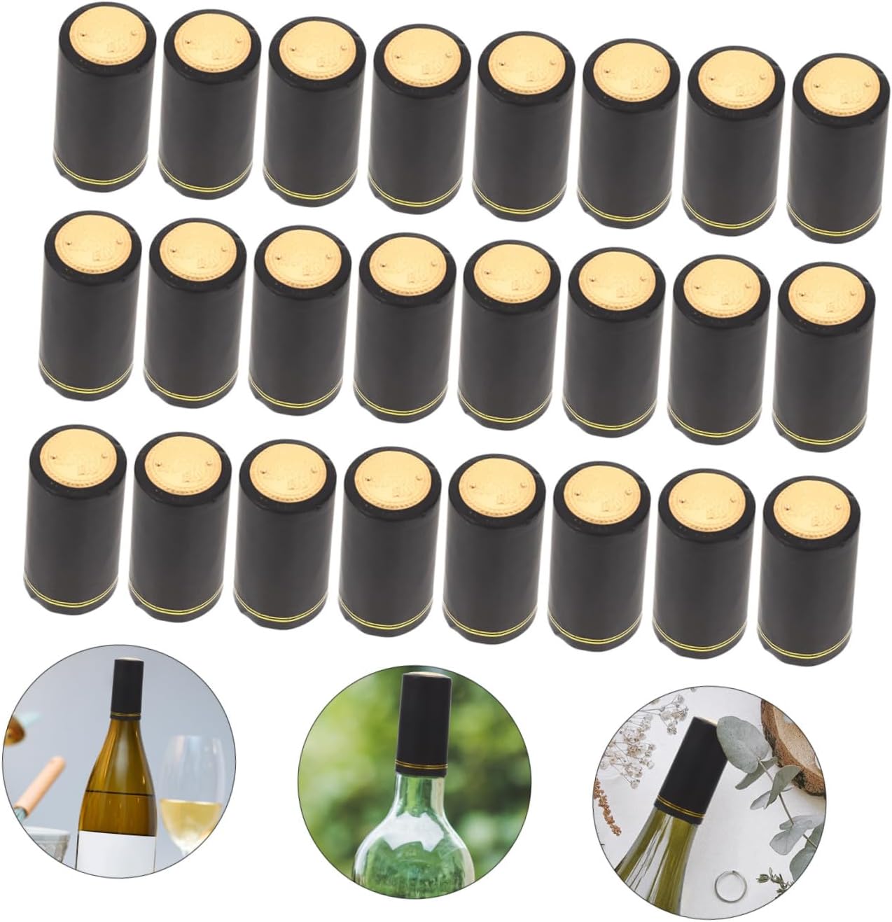 Wine Bottle Capsules PVC Heat Shrink Sealing Covers 100pcs