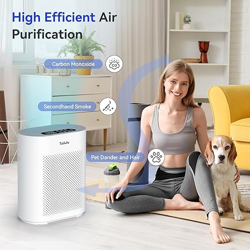 Miniatura 9 de Purificadores de aire para habitación grande del hogar de hasta 2200 pies cuadrados, calidad del aire PM2.5 y modo automático inteligente, modo de