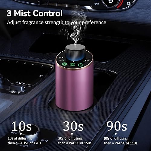 Miniatura 4 de Difusor de aceite esencial sin agua, difusor de aromaterapia para el hogar, habitación grande, dormitorio, automóvil, oficina, escritorio, funciona