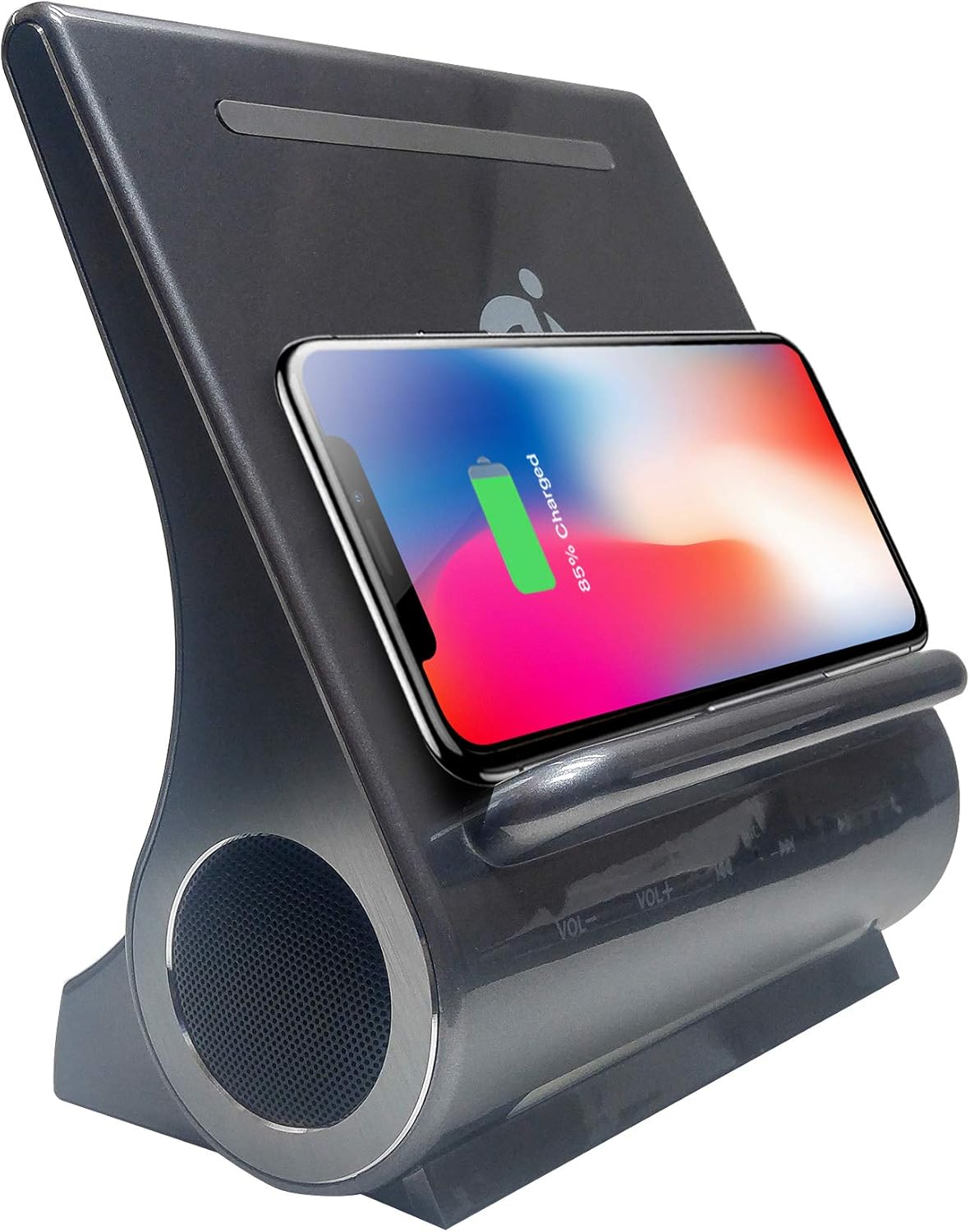 Super Cheap 🛒 Azpen DockAll D108-10W Fast Wireless Charging Dock w/Bluetooth Speakers Compatible with iPhone 11 PRO MAX, 11 PRO, 11, X, Max, XR, XS, Samsung Galaxy S10, S10+, S9, S9+, S8, S8+