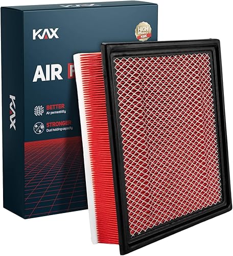 Miniatura 32 de KAX Filtro de aire de motor premium, GAF041 (CA9401) Reemplazo para filtro de motor Ram 1500 2500 3500, vida útil 200% más larga