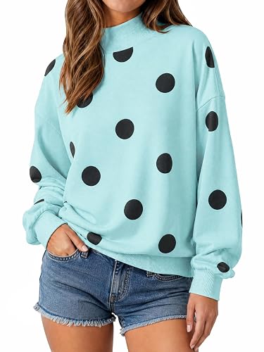 FISOEW Womens Polka Dot Sweatshirts