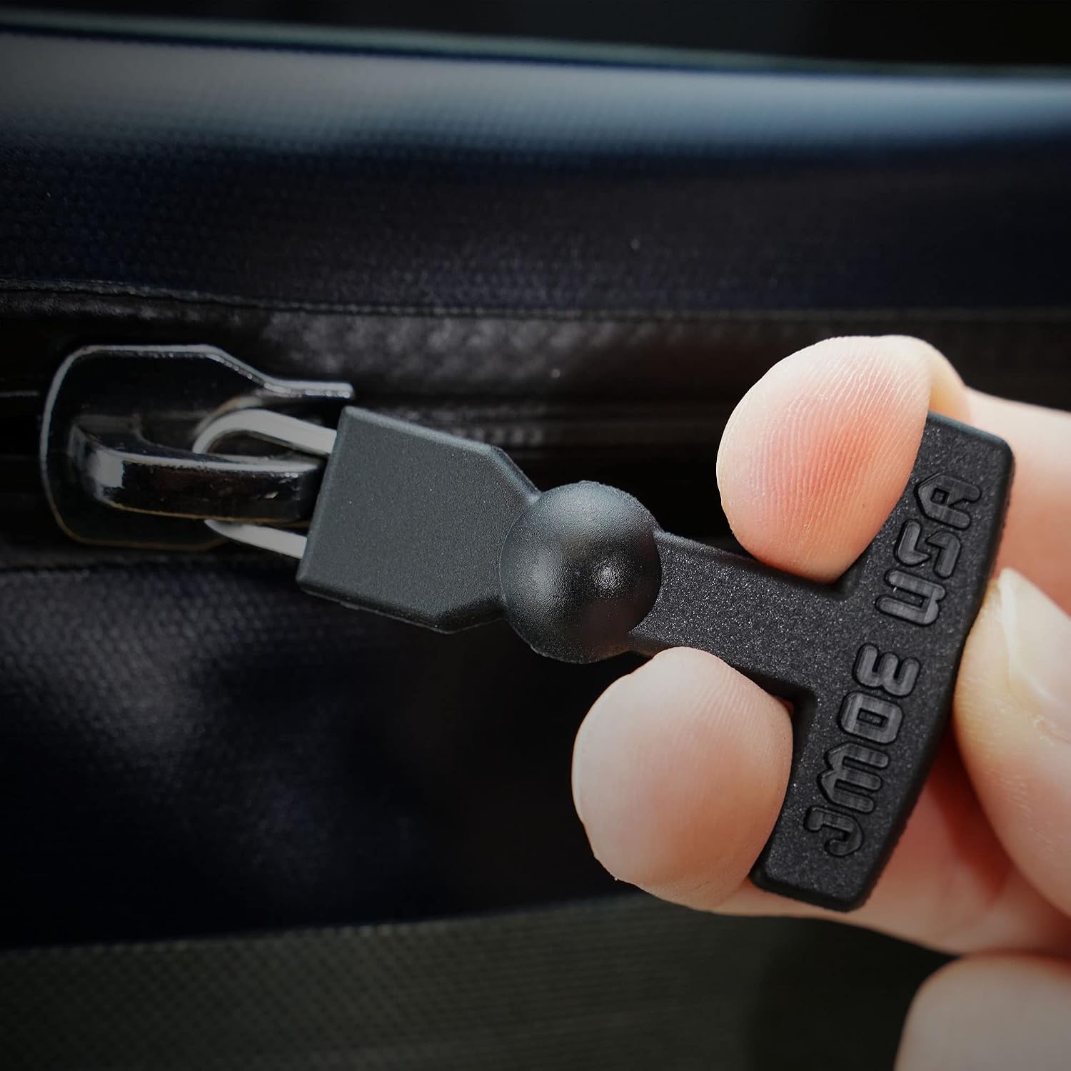 Jmoe USA Replacement T-Latch Zipper Pulls | Compatible with RTIC Soft Coolers, Day Coolers, Backpack, and Totes | Made from Tough Rigid Plastic and Metal | 2-Pack | Fits Most Compartments