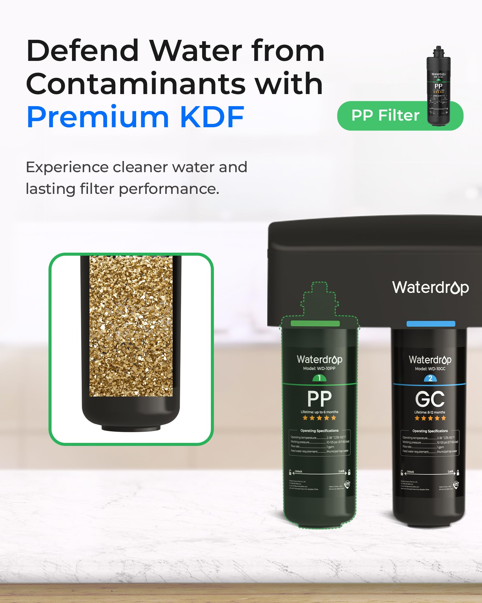 Waterdrop Filter Replacement - Clean Water Guarantee -6 Waterdrop Filter Replacement - Clean Water Guarantee -6