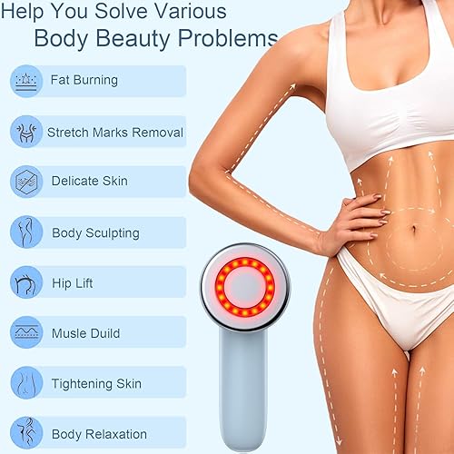 Miniatura 3 de Masajeador de celulitis, masajeador para esculpir el cuerpo, máquina profesional portátil para esculpir el abdomen, cintura, brazo, pierna, trasero