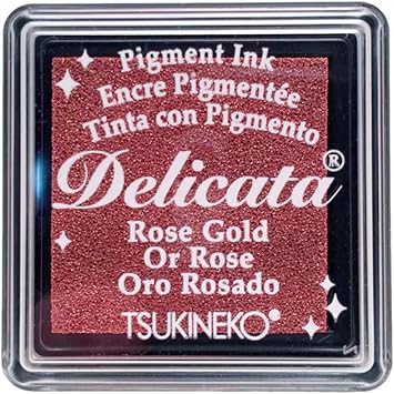 Tsukineko, Delicata, Small Ink Pad, Rose Gold