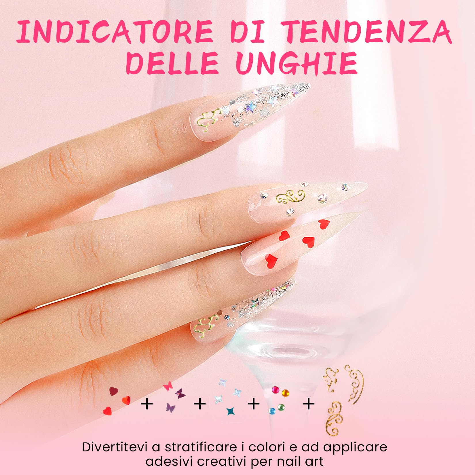 PHOENIXY Kit Unghie Gel Completo - 79Pz Kit Semipermanente Unghie con Lampada UV LED Unghie 54 Colori Smalto Semipermanente Unghie con 4 Top Coats Regalo per Donne