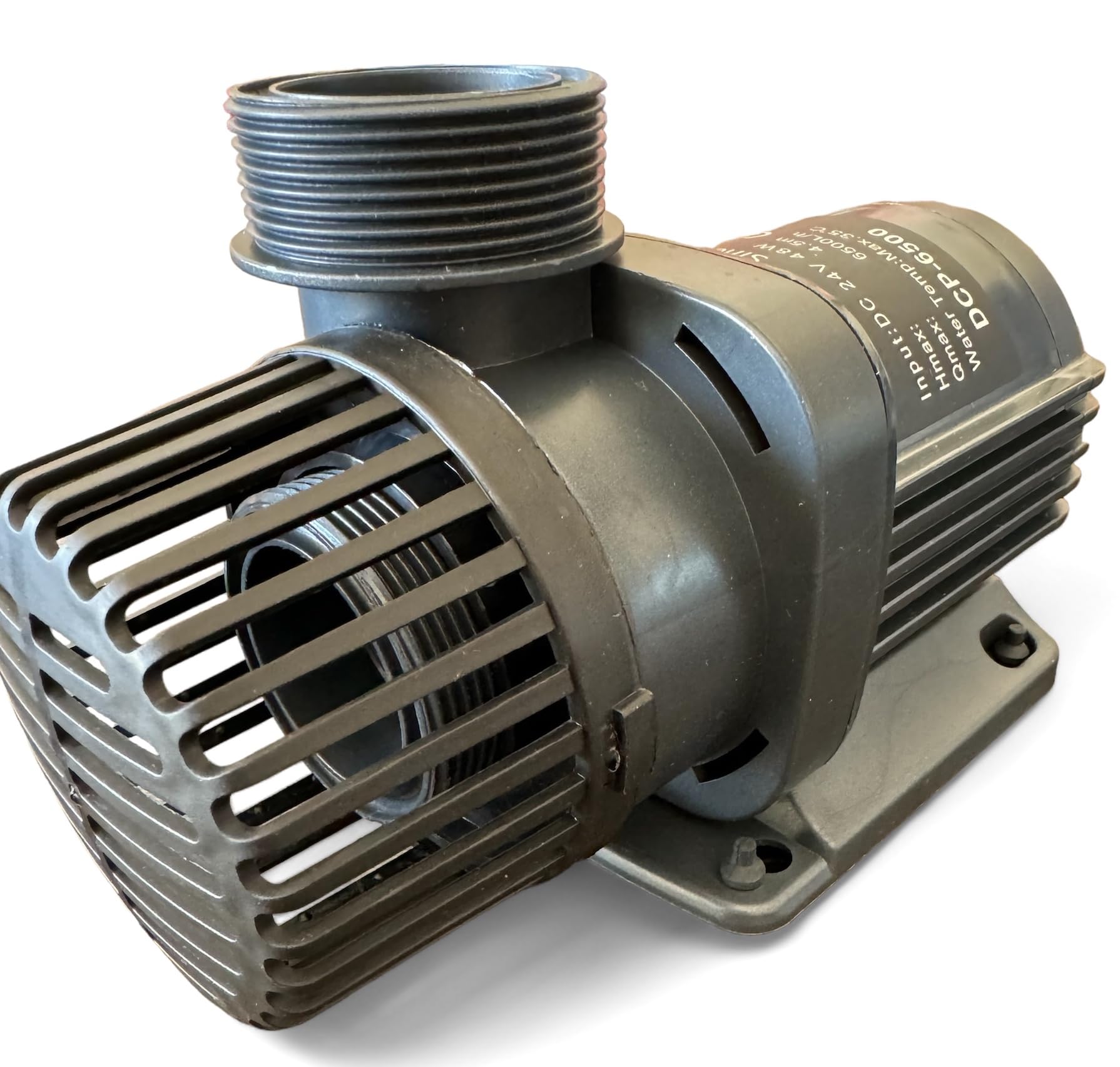 Bomba de circulación Jebao DCP-6500 – 6500 L/h, 24 V 40 W, controlador digital, función Feed, silenciosa para acuario y estanque agua dulce/salada