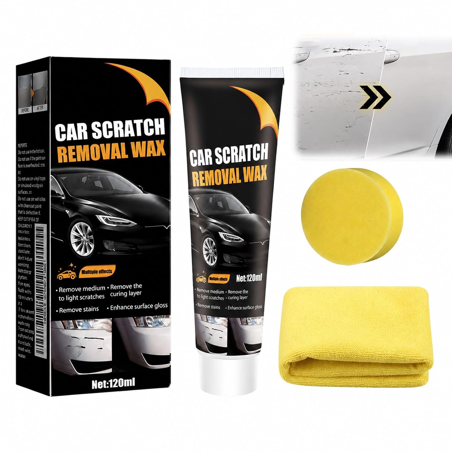 Car Scratch Remover Kit for Light Scratches and Swirl Marks,1 Pcs