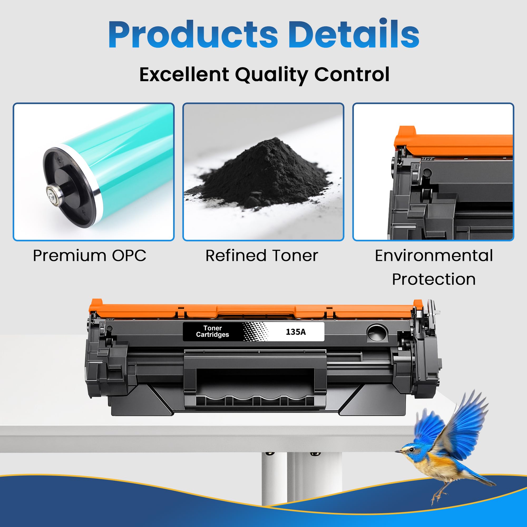 W1350A 135A toner z chipem kompatybilny z HP Laserjet MFP M234dw Toner 135A W1350A 135X W1350X do HP Laserjet MFP M234dw M234sdw M234sdn M234dwn M209dw M23333 4 M200 9 (1 czarny)