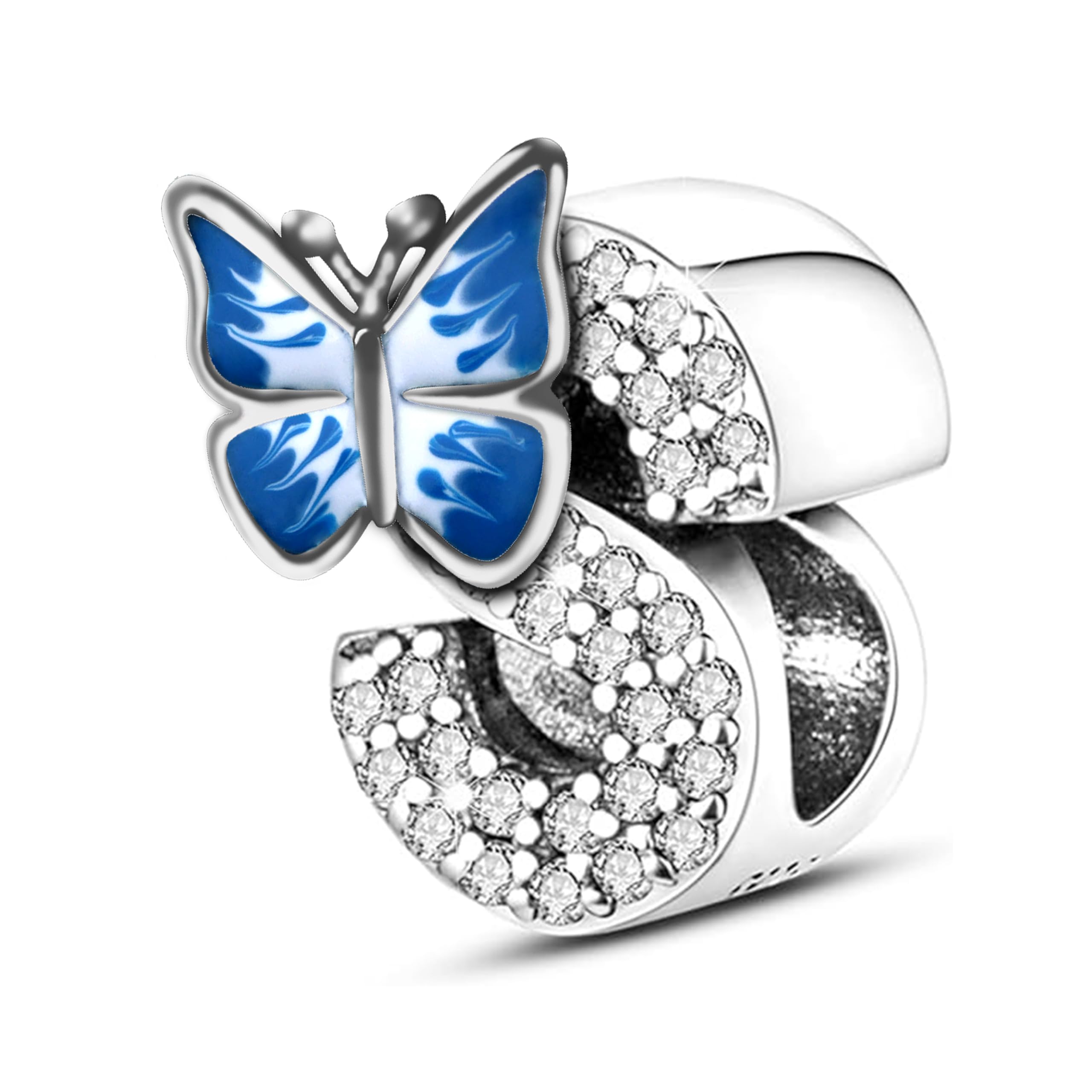 FLUFLO Charm Anhänger Damen Buchstabe A-Z für Armband 925 St