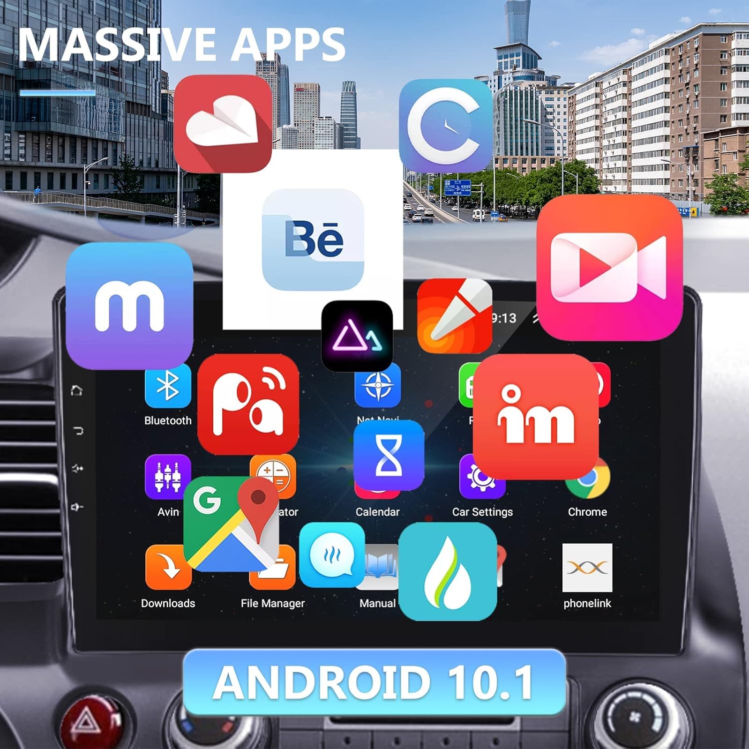 android car stereo for honda civic 2006 2007 2008 2009 2010 2011 with wifi gps navigation 10 1 hd touchscreen autoradio support mirror link backup ca