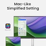 BenQ MA320U Monitor per MacBook Pro/Air 32” 4K 3840x2160, Due USB-C, Alimentazione 90W, Compatibile con colori Mac, Hub USB, Comandi volume/luminosità per Mac, Supporto regolabile, Gamma colore P3 - 2