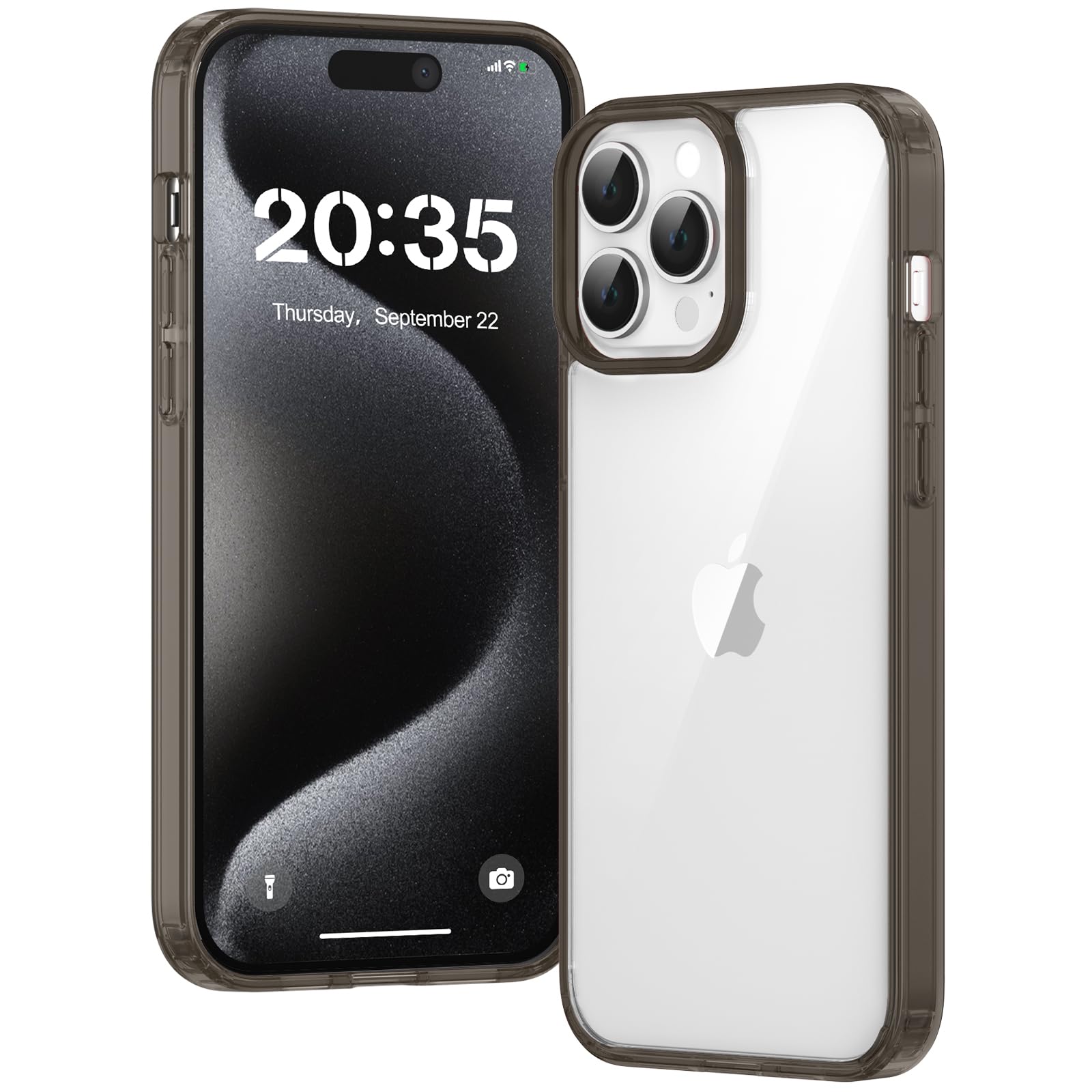 Clear Case for iPhone 15, Ultra Thin, Shockproof TPU Cover, Anti-Yellowing, Crystal Clear, Phone Case for Apple iPhone 15 - Clear — view 420