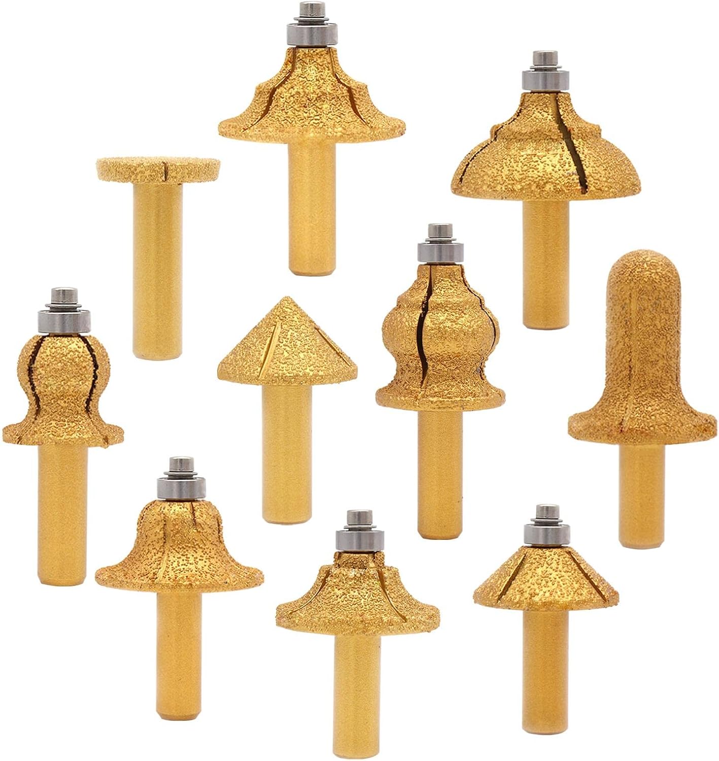 Diamond Rounding Cutter Router Bits Stone Trimming Milling Cutter 11