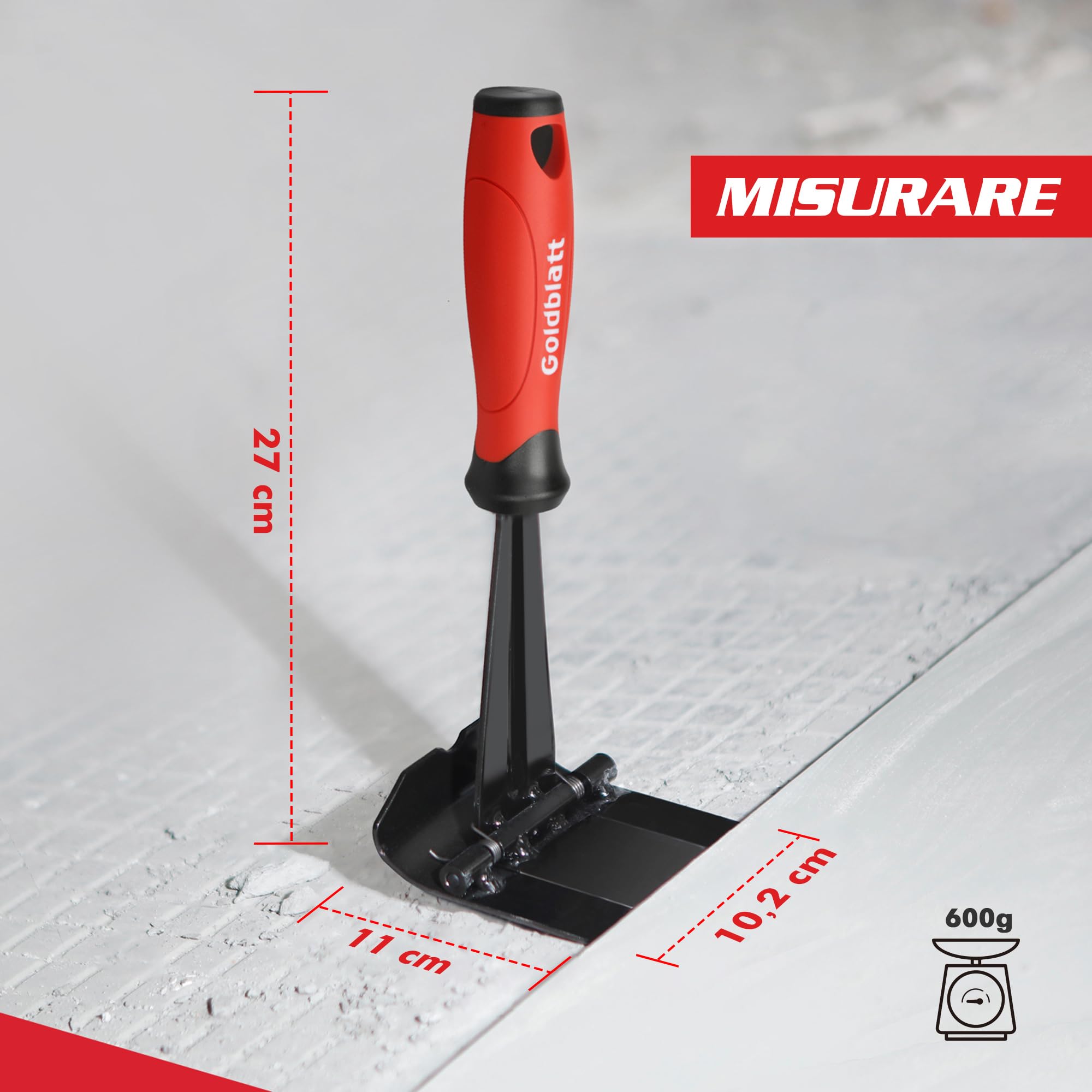 Goldblatt Palanchino Multifunzionale, Trim Puller Estrattore di Pannelli per la Rimozione di Battiscopa, Pavimenti in Legno, Piastrelle e Chiodi