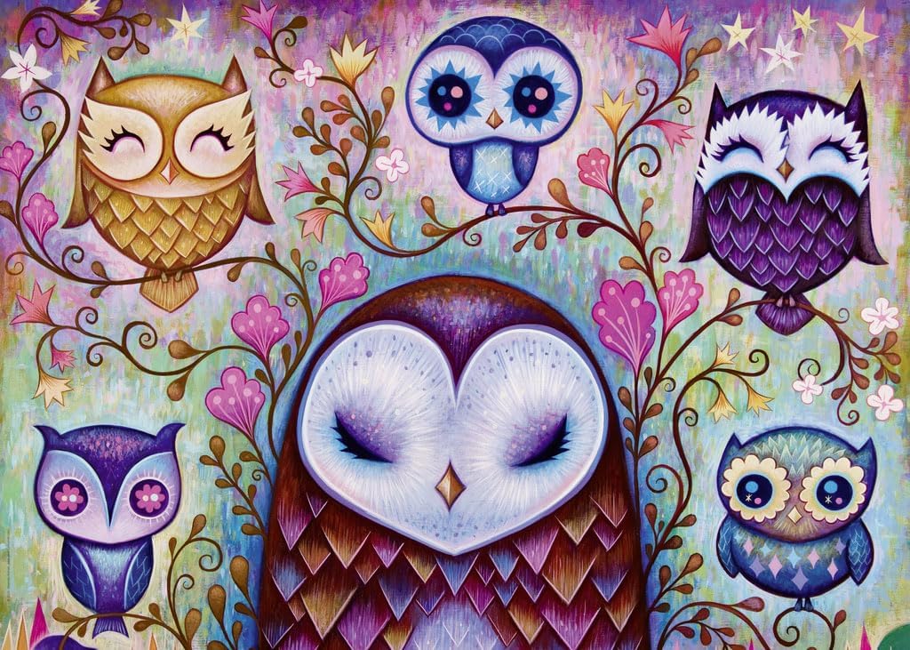 Heye 29768 Great Big Owl Puzzle (1000-Piece),Silver