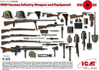 Amazon | ICM 1/35 第一次世界大戦 ドイツ歩兵 ウェポン & 装備