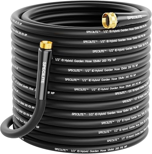 SPECILITE Lightweight Garden Water Hose 200 Ft x 1/2"