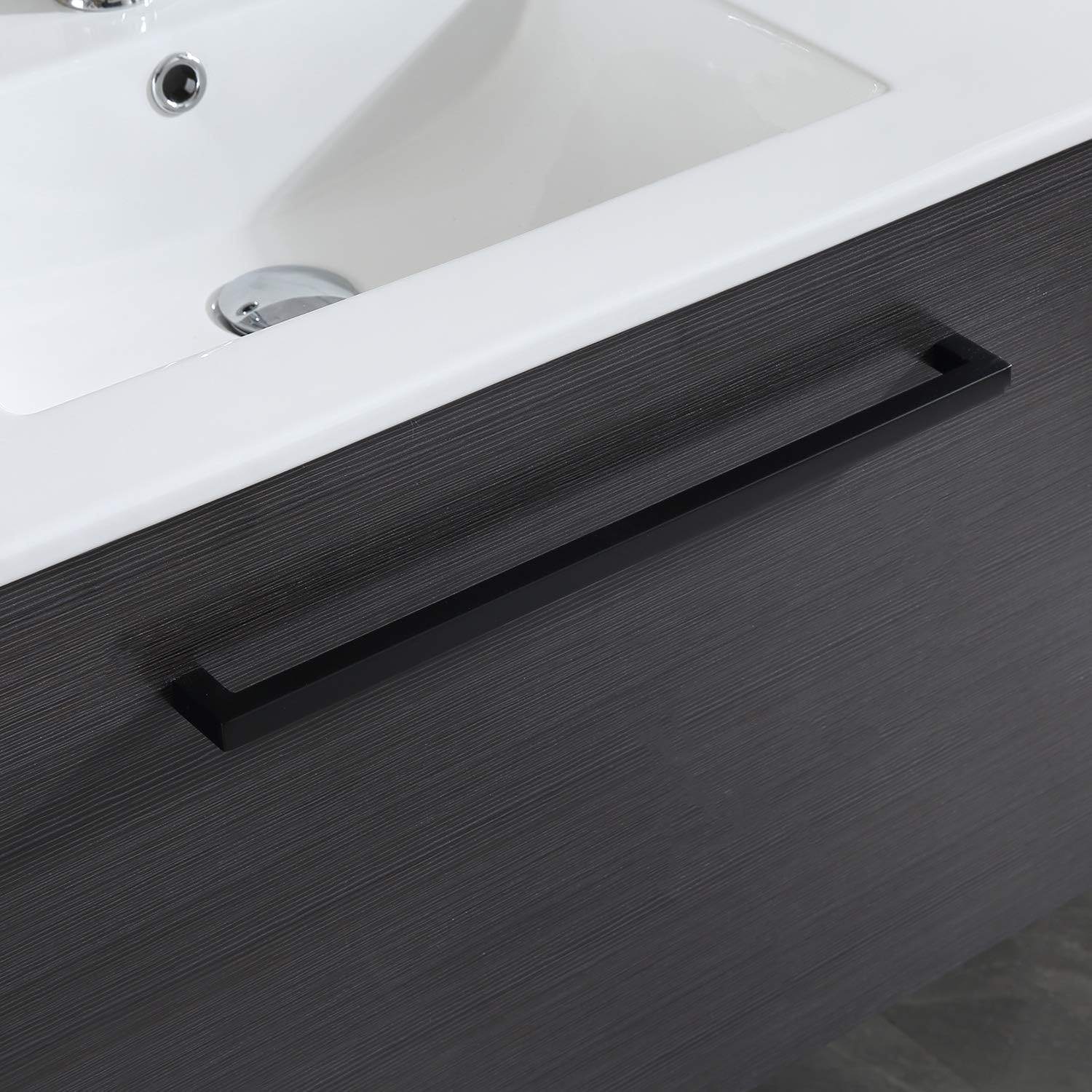 wonline 24" Bathroom Vanity Set Wall Mounted Cabinet with Sink Combo Chrome Faucet