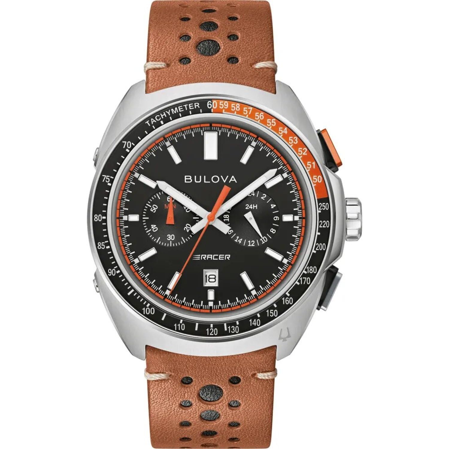 Bulova 98B427 Men's Racer Chronograph (42mm) Black Dial / Watch
